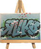 Leinwand "Rako" inklusive Staffelei / 12x18cm